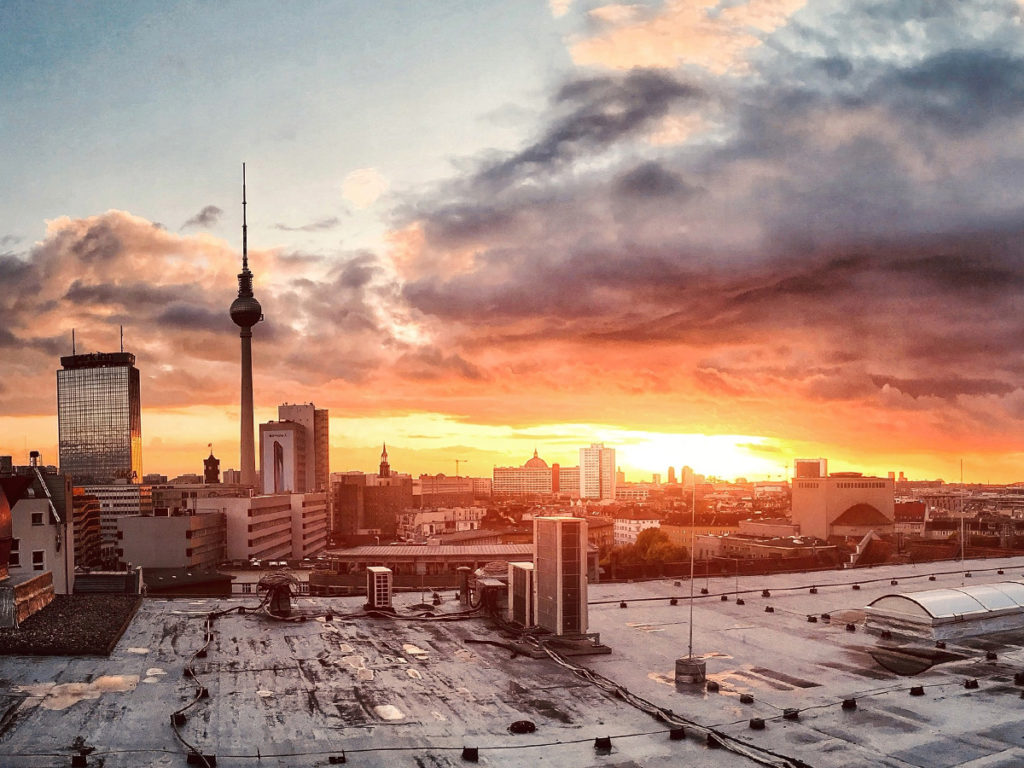 Flug über Berlin